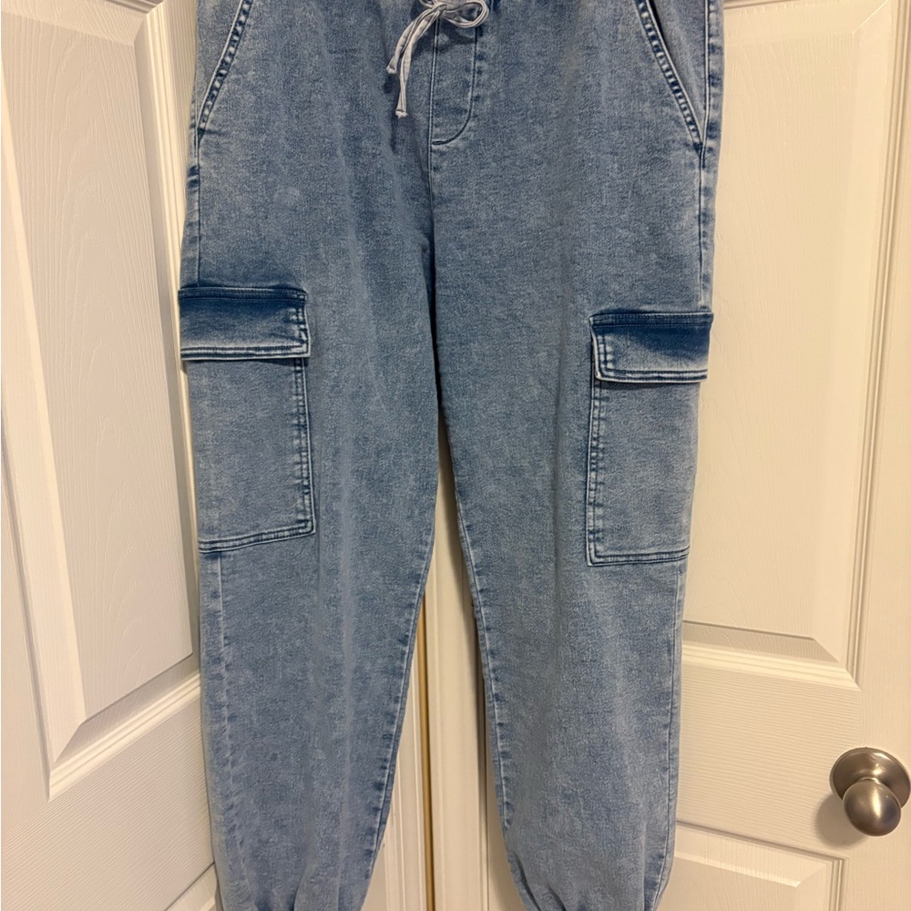 No Boundaries Denim Blue Jogger Pants